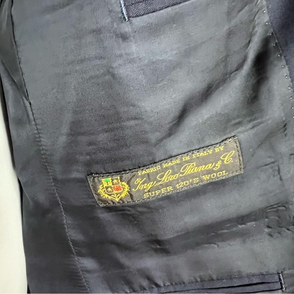 J CREW / LORO PIANA Ludlow Slim-fit deep navy suit jacket in Italian wool 40S - Picture 3 of 6